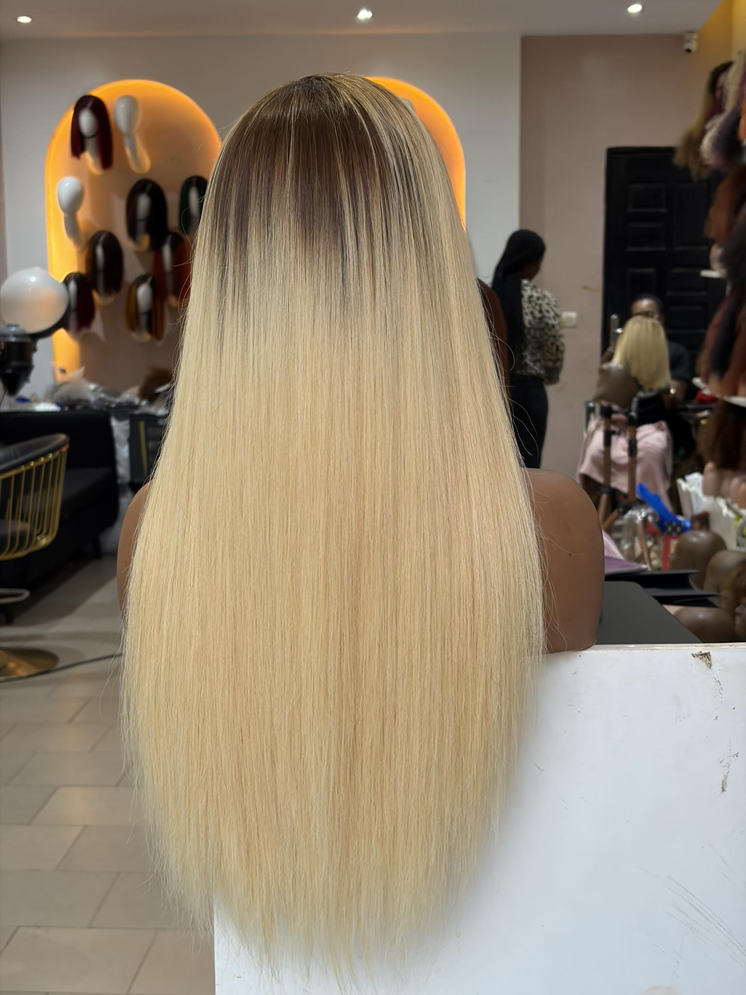 Mèches Ombré Caramel Blonde Dégradé 22"